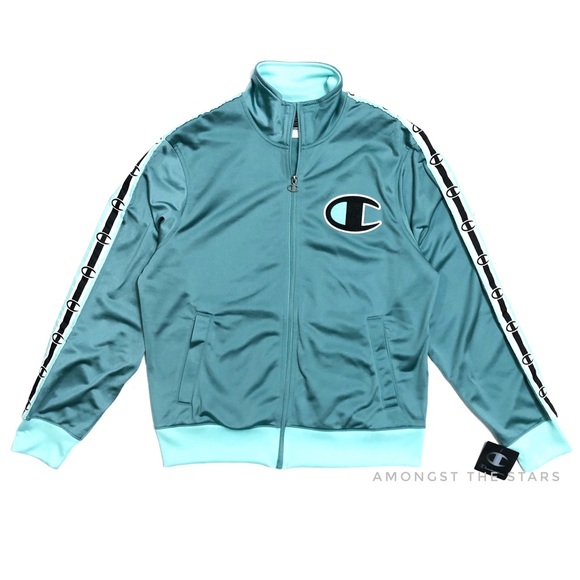 Champion LIFE Big C Eucalyptus Green Track Jacket - Picture 3 of 8